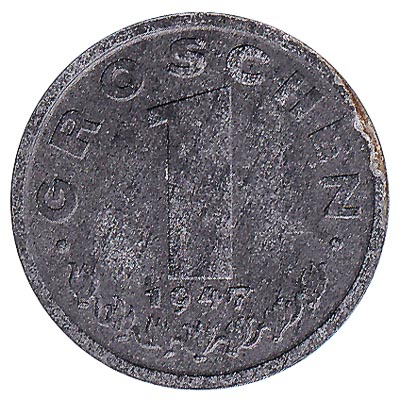 1 Groschen coin Austria
