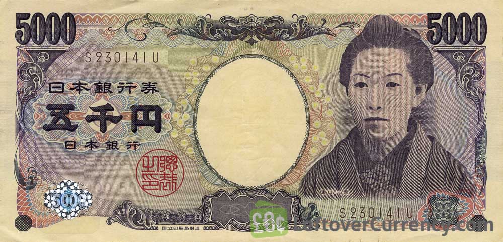 5000 Japanese Yen banknote (2004 series Ichiyo Higuchi)