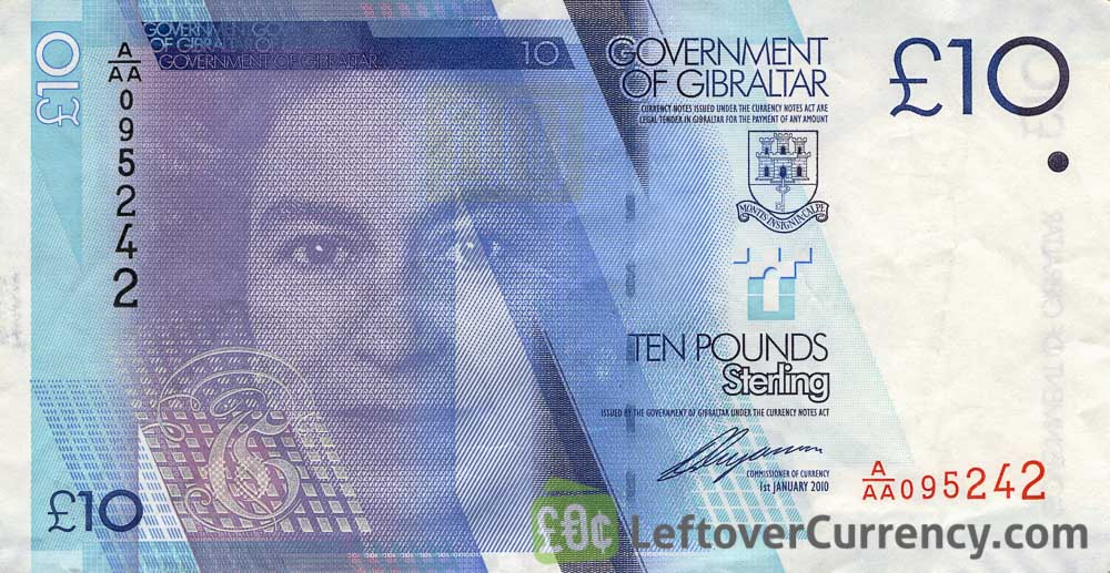 10 Gibraltar Pounds banknote (Great Siege)