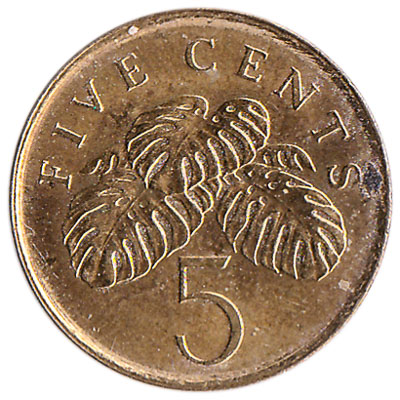 5 Cents coin Singapore (Second series)