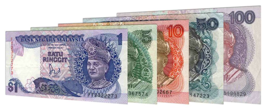 withdrawn Malaysian Ringgit banknotes