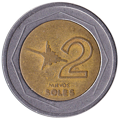 2 Peruvian Nuevos Soles coin