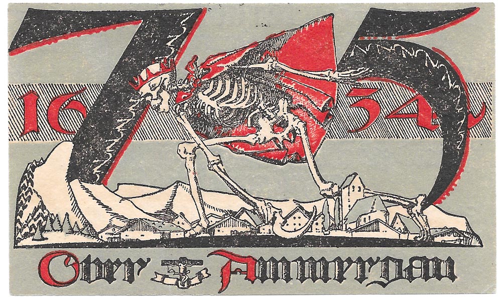 Notgeld 75pf Ober Ammergau 1921