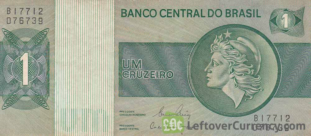 1 Brazilian Cruzeiro banknote (Liberty)