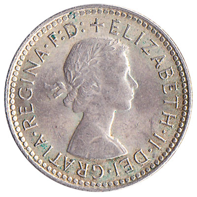 Australian sixpence coin