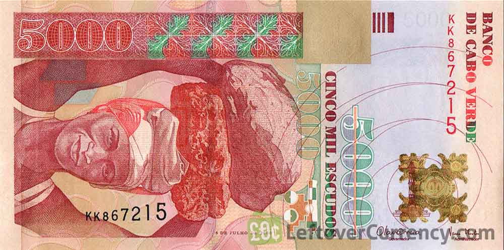 5000 Cape Verde Escudo banknote (Fortaleza Real)